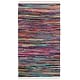 preview thumbnail 35 of 49, SAFAVIEH Handmade Rag Rug Ljubika Casual Stripe Cotton Rug with Fringe 2' x 3' - Multi - Rectangle