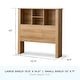 preview thumbnail 19 of 23, Brookside Chrissy Wood 4-Section Twin Storage Headboard Northern Maple - Twin