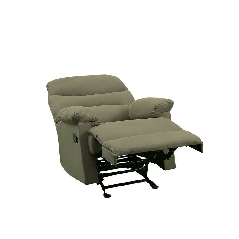Modern Recliner in Sage Microfiber