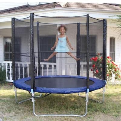 Kids Trampoline with Safety Enclosure Net