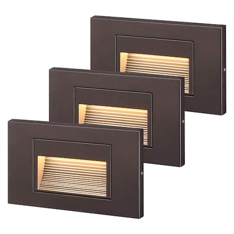 LED Step Lights, Dimmable Indoor/Outdoor Stair Light, 3000K Warm White - 3Pack