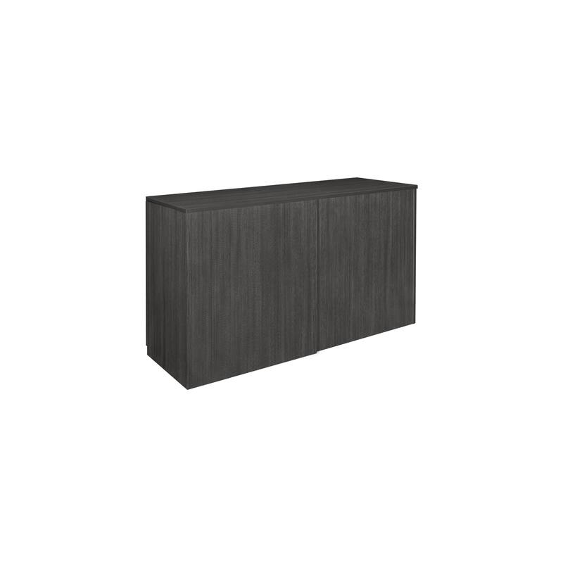 Stand Up Side-to-Side Storage Cabinet with Lateral File - Ash Grey Locking Organizer for Office or Breakroom