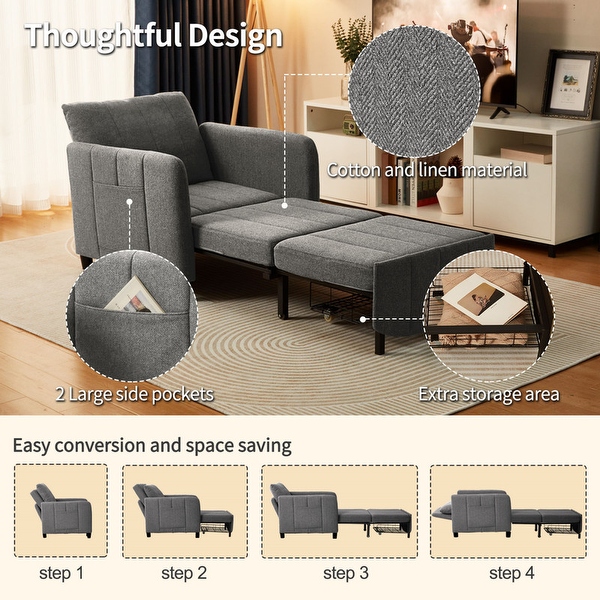 Space saving chair bed discount