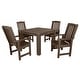 preview thumbnail 8 of 20, Lehigh 5-Piece Outdoor Dining Set - 42" x 42" Table, Dining-height Weathered Acorn