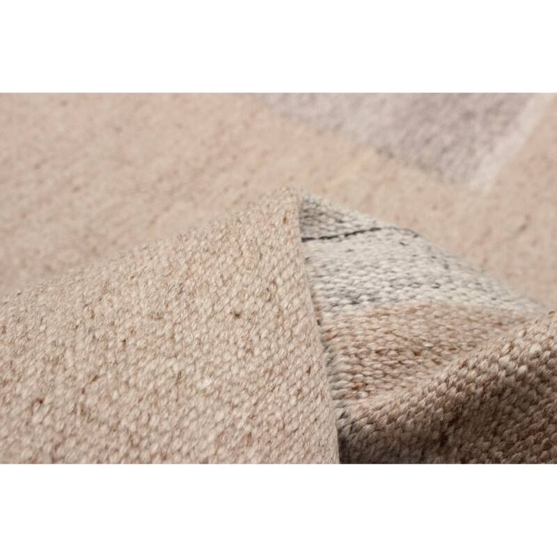 ECARPETGALLERY Flat-Weave Ankara FW Beige Wool Kilim - 5'0 x 8'2