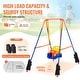 preview thumbnail 25 of 33, Swing Sets for Backyard, Toddler Swing Set Foldable Metal Stand, Easy to Assemble, Swingset Indoor/Outdoor