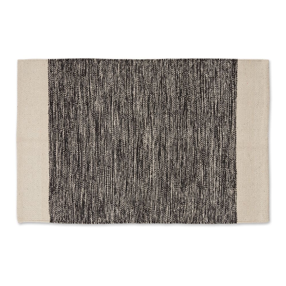 DII Stone Dobby Stripe Hand-Loomed Rug 2ft 6inx6 Ft - 36.0 In. L X 24.0 In. W X 0.2 In. H