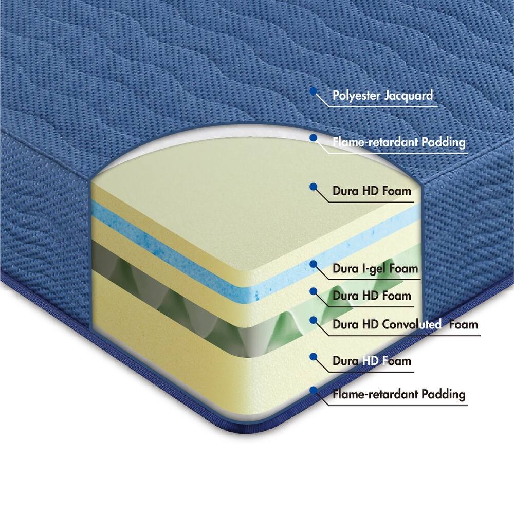 Sleeplanner Fiberglass Free 10 Inch Gel Memory Foam Mattress, Bed