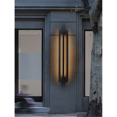 Long Modern Outdoor LED Wall Sconce