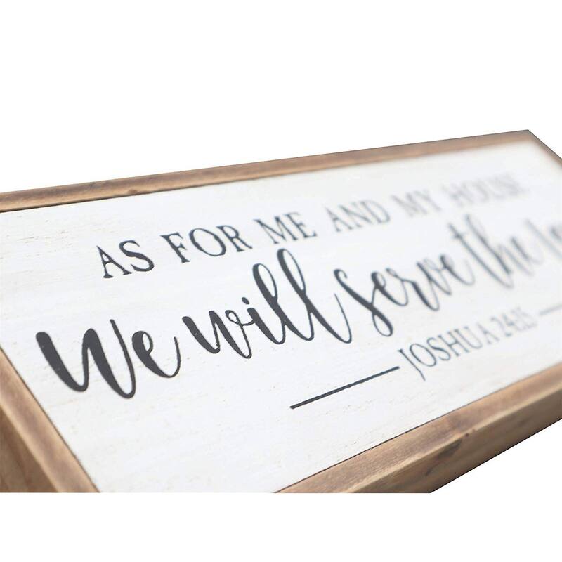 Small Wooden Sign Decor with Quotes,Me My House Christian Gifts