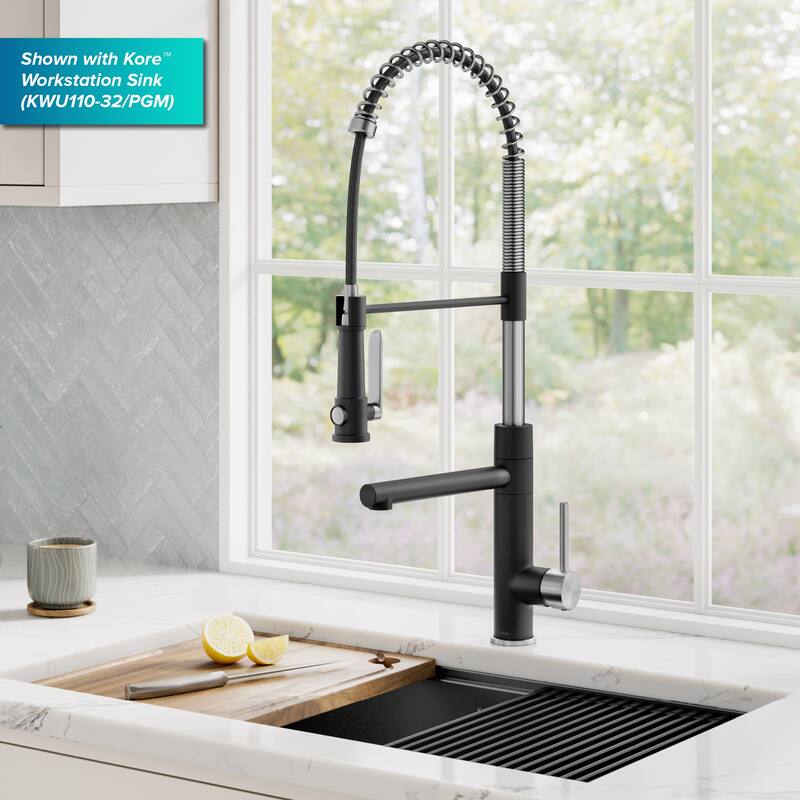 Kraus Artec 2-Function Commercial Pulldown Pot Filler Kitchen Faucet