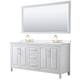 Option White, Gold Trim, White Quartz Top