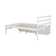preview thumbnail 10 of 43, Full Size Wood Platform Bed with Removable Shelves, 2-Storage Drawers, White