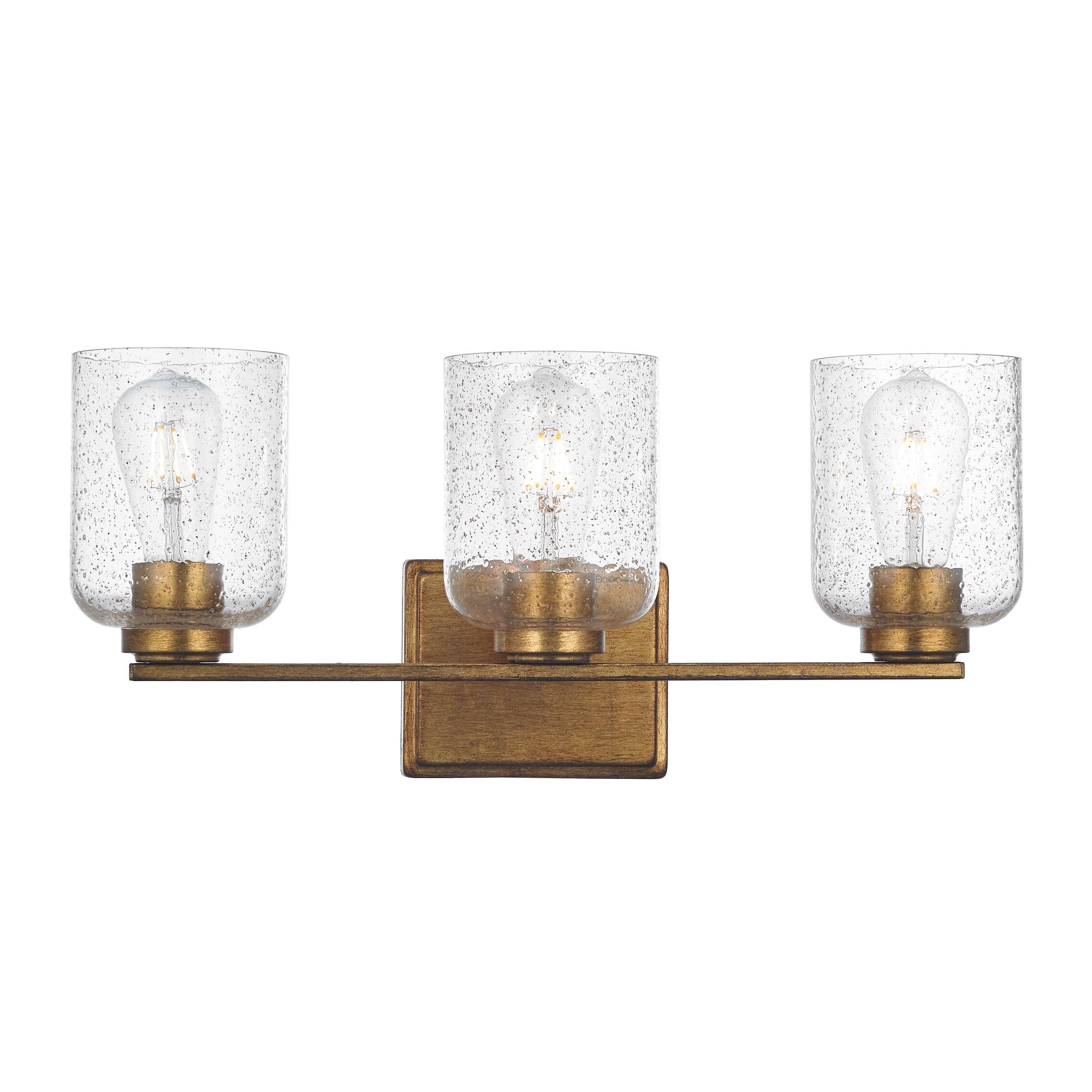 3 Light Antique Gold Vanity Light On Sale Bed Bath & Beyond 32727919