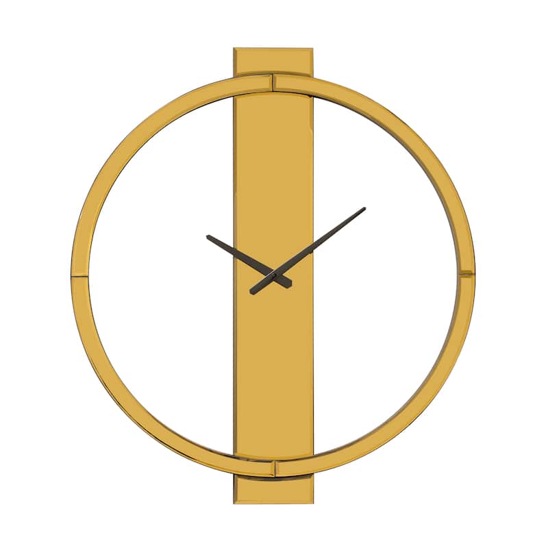 Glass Round Wall Clock 24 Inches