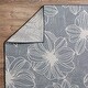 preview thumbnail 6 of 4, Loomaknoti Breyleigh Cerimia Blue Polypropylene Area Rug - 7'10" x 9'10"