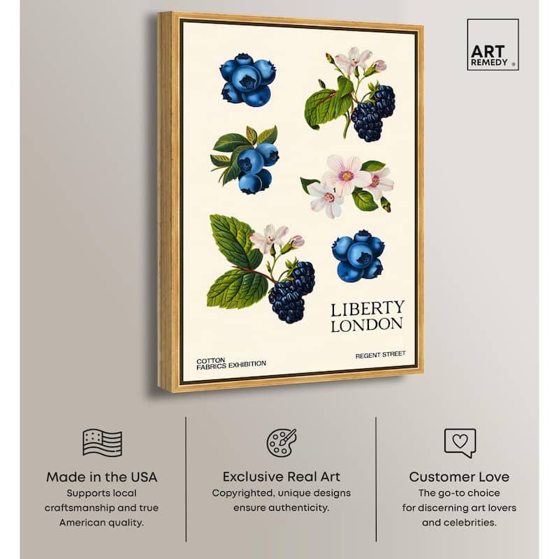Berries and Blooms I Canvas by Art Remedy
