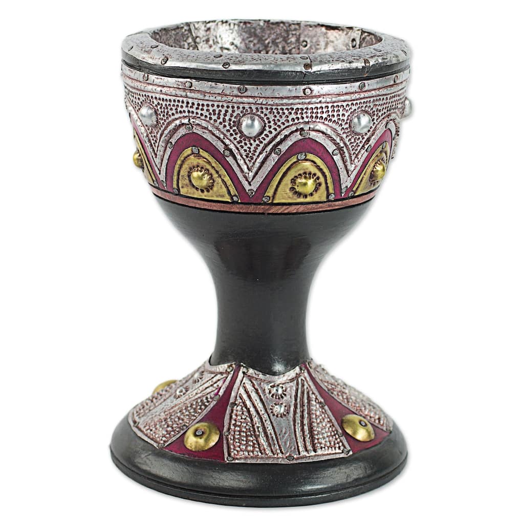 Novica Handmade Royal Goblet Decorative Wood Goblet