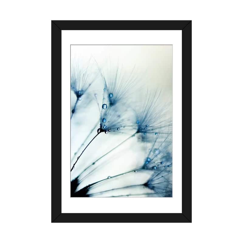 iCanvas "Misty Blue II" by Ingrid Beddoes PFA - Black - 32x24x1