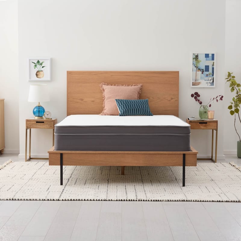 Linenspa 12 In. Plush Gel Memory Foam Hybrid Mattress