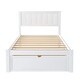 preview thumbnail 15 of 16, Twin Size Platform Bed with Under-bed Drawer, Gray