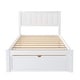 preview thumbnail 15 of 16, Twin Size Platform Bed with Under-bed Drawer for Extra Storage, Solid Pine Wood and MDF, Gray