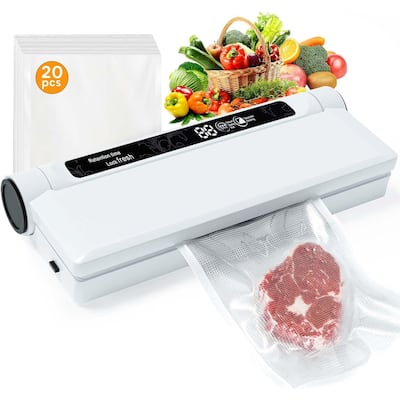 Vacuum Sealer,Equipped With 20 Vacuum Sealed Bags,Fully Automatic Dry and Wet Dual use Food Vacuum Sealer Machine