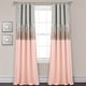 preview thumbnail 7 of 27, Lush Decor Night Sky 100 Percent Lined Blackout Window Curtain Panel Single 42X84 - Gray/Blush