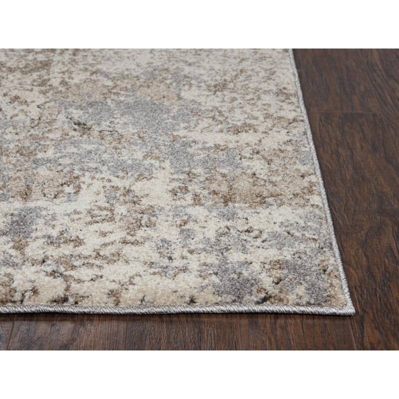 Alora Decor Venice Neutral Beige, Grey, and Taupe Abstract Rug