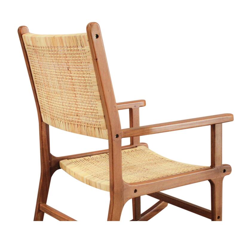 Woven Rattan Rocking Chair - 41.75" - Caramel Brown