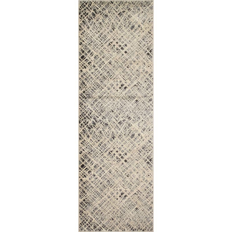 Noori Rug Lagoon Rachael Rug - 2'7" x 8'0" Runner - Beige/Charcoal
