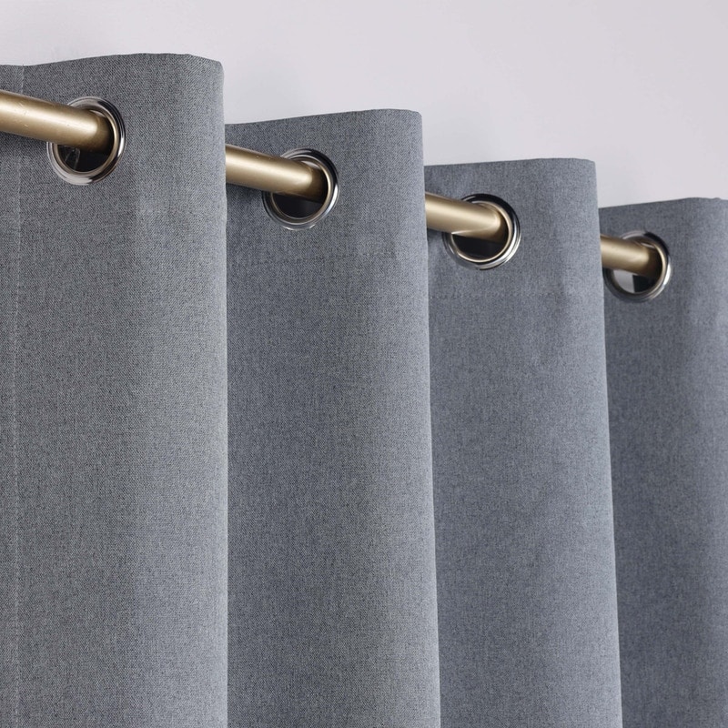 Superior Neal 100% Blackout Grommet Curtains, Set of 2 Panels