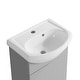 preview thumbnail 19 of 23, 18-inch mini bathroom cabinet with ceramic sink