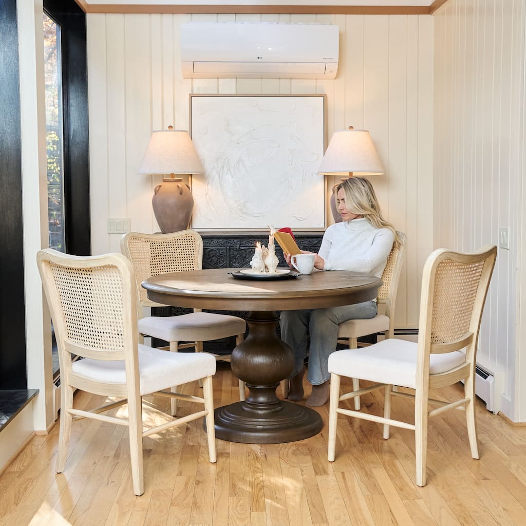 Maven Lane Zola Wooden Dining Table in Brown Finish - N/A