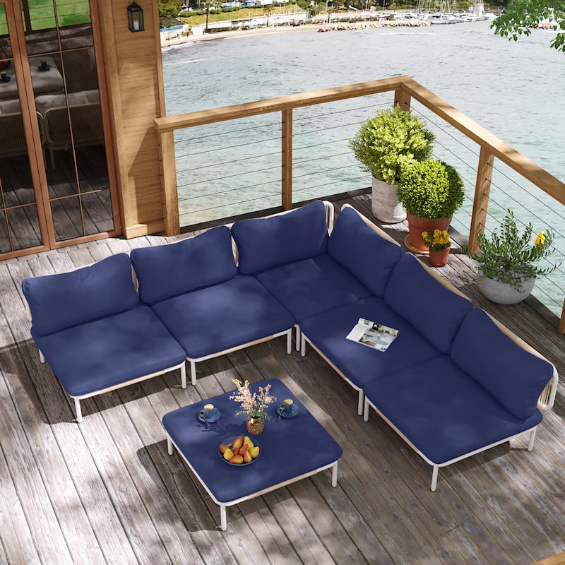 VredHom Outdoor Sectional Sofa Patio Furniture Sets