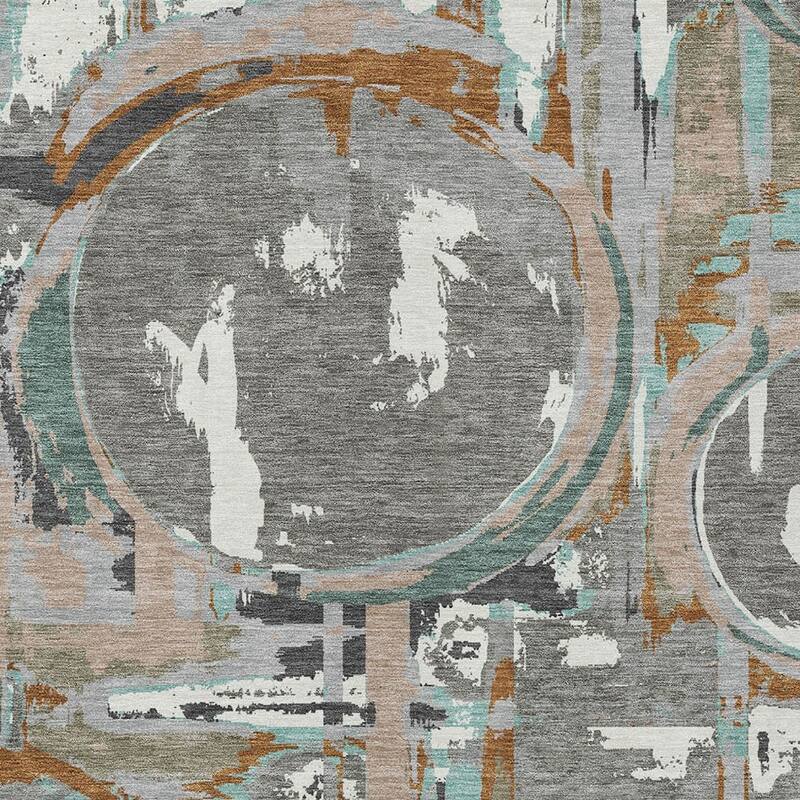 HomeRoots Geometric Transitional Rectangle Outdoor Rug