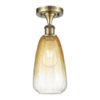 Innovations Lighting Endless Possibilities Ballston - Brookhaven Almond - 1 Light 6" Semi-Flush Mount