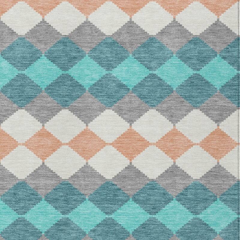 HomeRoots Geometric Transitional Rectangle Outdoor Rug