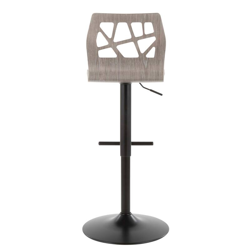 Carson Carrington Sala Adjustable Bar Stool with Straight T Footrest (Set of 3)