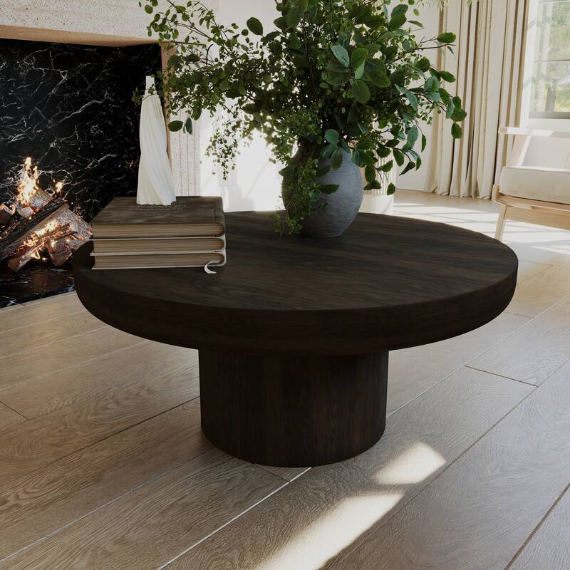 Maven Lane Owen Rustic Wooden Coffee Table - Brown