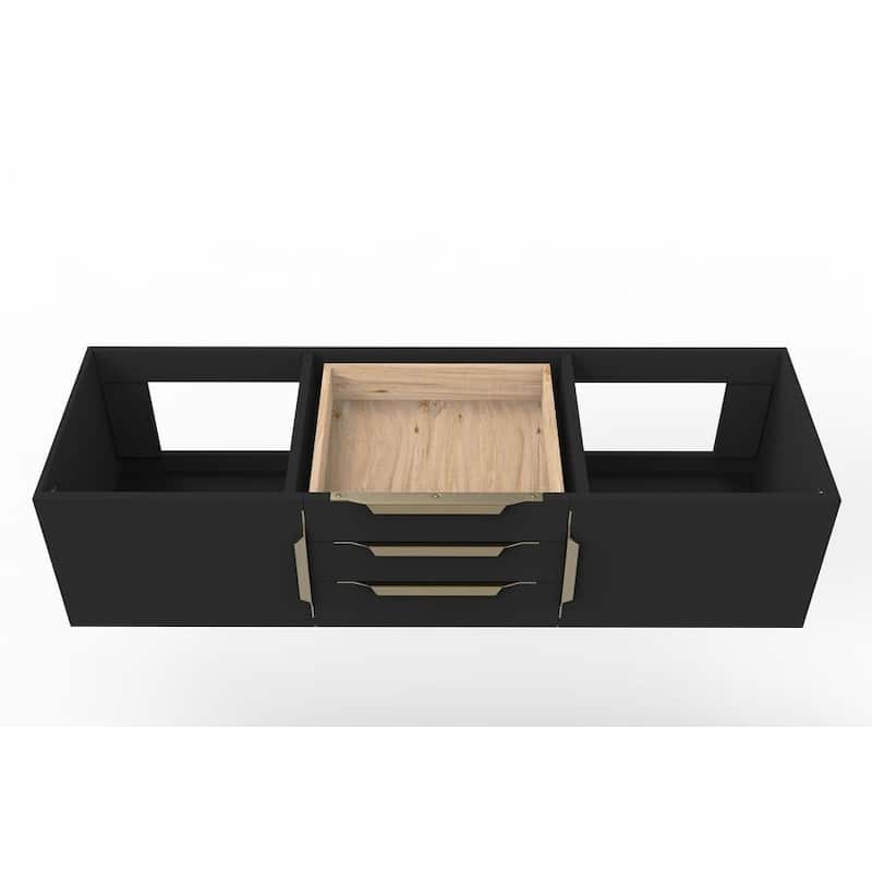 Alpine 60" Wall Mounted Bathroom Vanity (Base Only)