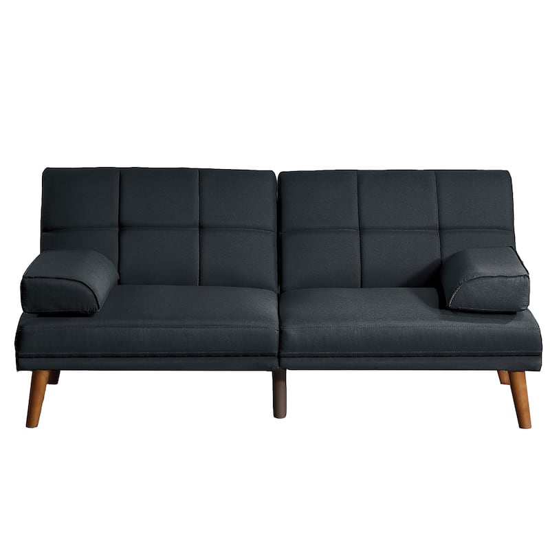 Polyfiber Fabric Adjustable Sofa - Black