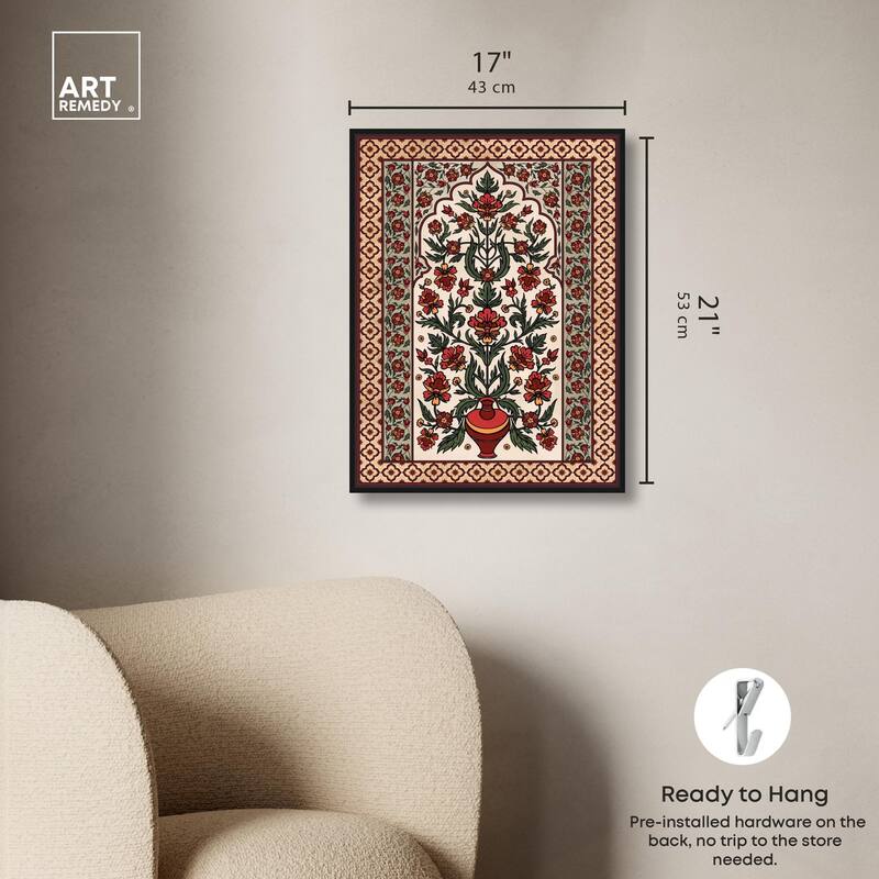 Royal Floral Mat Canvas by Art Remedy