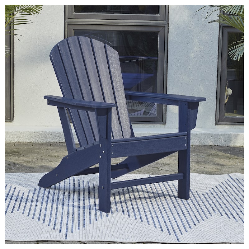 Signature Design by Ashley Sundown Treasure Outdoor Poly All Weather Adirondack Chair - Blue
