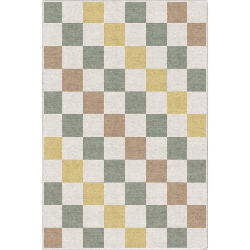 Well Woven Apollo Square Modern Geometric Flat-Weave Area Rug