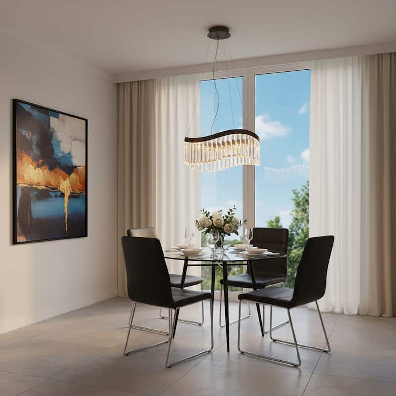 Artcraft Jules - Integrated LED Chandelier - Black