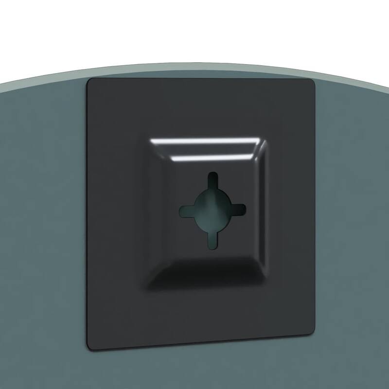 vidaXL Wall Mirror Square 15.75 x 15.75 in Tempered Glass