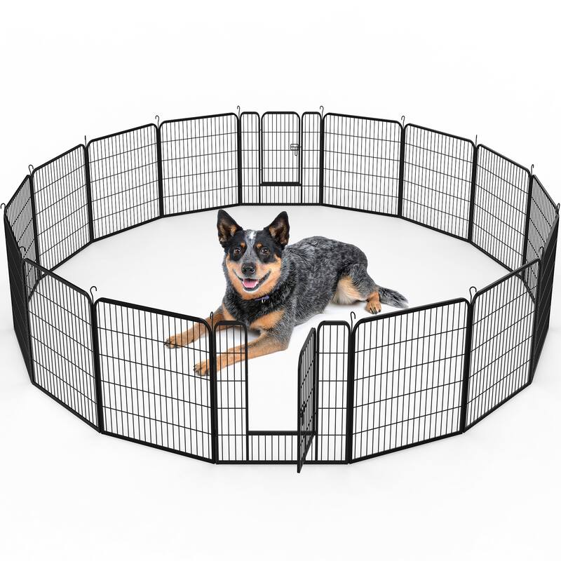 Moasis Heavy-duty Pet Pen - 16 Panels 31.5"H