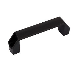 Uxcell Black Plastic Cabinet Pull Handles – 140mm Bow Style, 120mm Hole Center, 4pk
