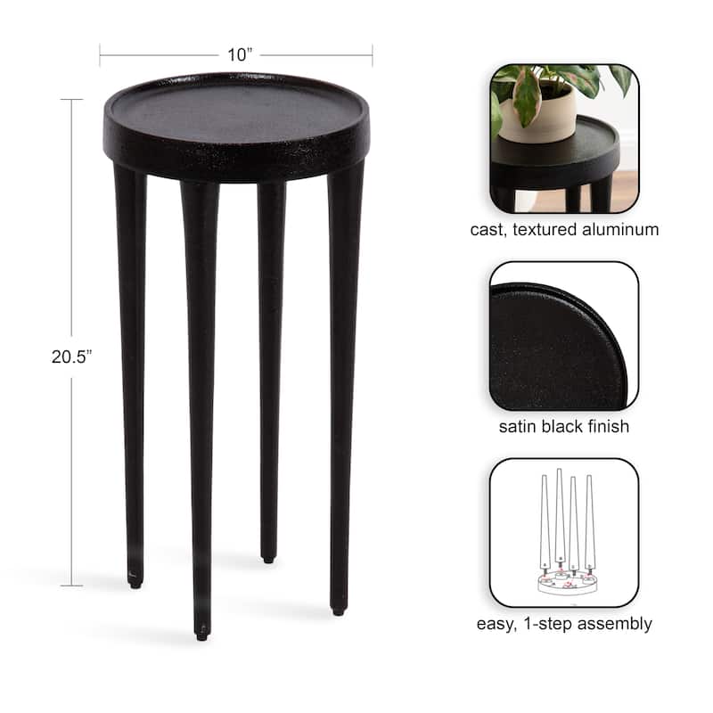 Kate and Laurel Rava Metal Drink Table